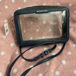 Michael Kors clear crossbody bag
